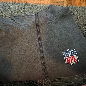 NFL 3/4 zip fleece gray